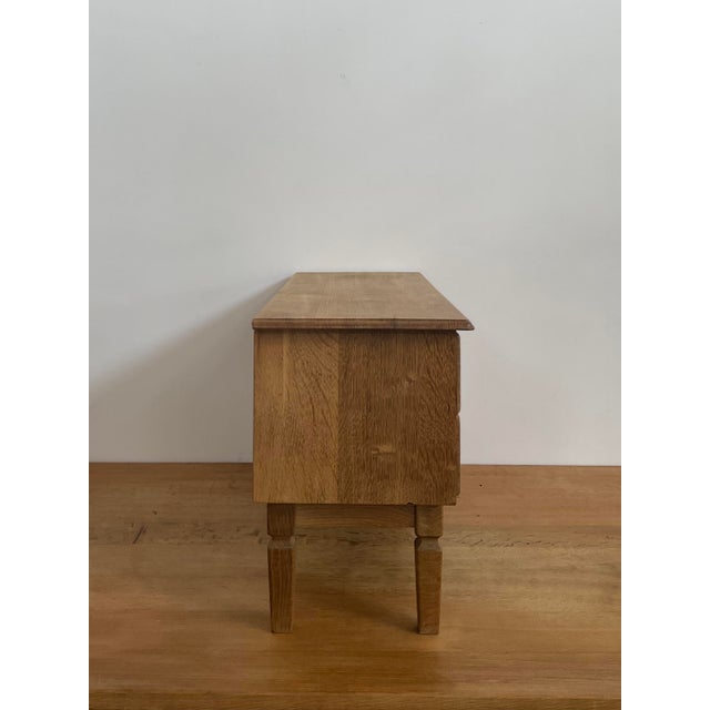 Henning Kjaernulf Style Oak Low Chest C. 1970s For Sale - Image 16 of 18