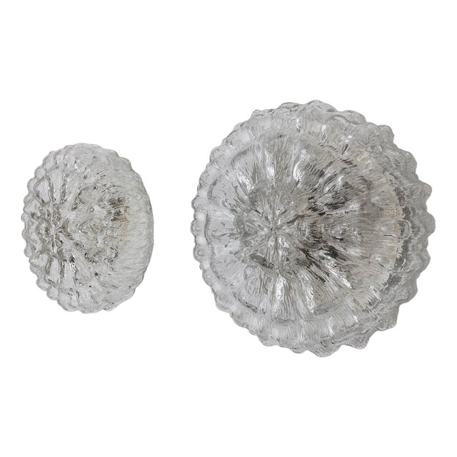 Blown Glass Bubbles Sconces attributed to Limburg, Germany, 1960s, Set of 2 For Sale