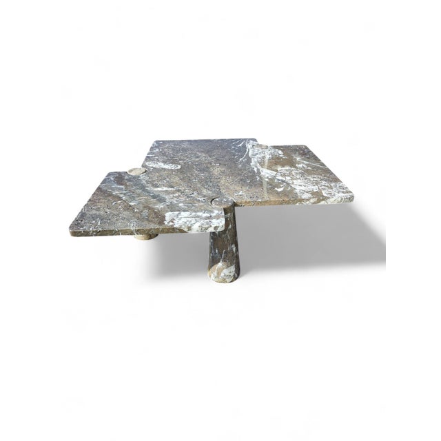 Angelo Mangiarotti Eros Collection Coffee Table in Freccia Marble by Angelo Mangiarotti, 1970s For Sale - Image 4 of 9