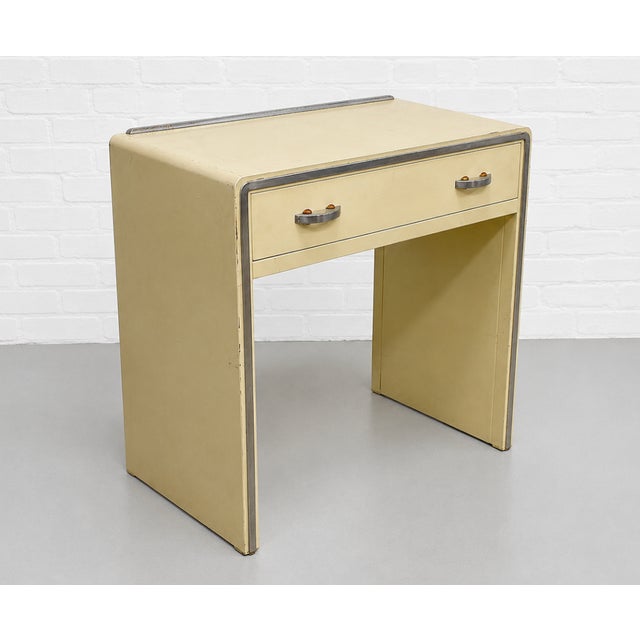 Mid Century + Art Deco Metal Desk / Console by Simmons Furniture Co., C. 1950s For Sale - Image 10 of 13