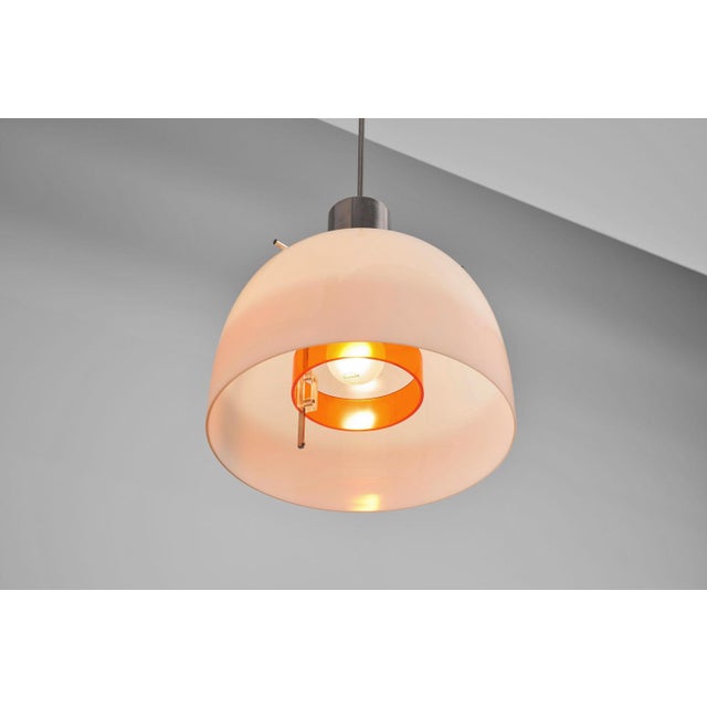 Gold Giuseppe Ostuni Renato Forti Pendant attributed to Oluce Italy 1961 For Sale - Image 8 of 14