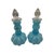 Vintage Blue Opalescent Glass Perfume Bottles With Melon-Ribbed Design by Fenton Art Glass Company - A Pair For Sale - Image 12 of 12