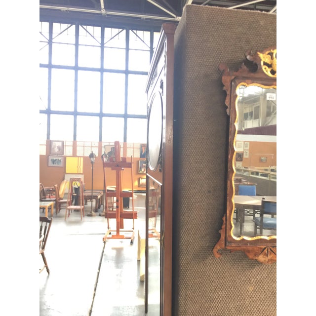 Brown French Trumeau Mirror Hand Painted 72"x41" For Sale - Image 8 of 12