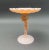 Vintage Mid 20th Century Cambridge Crown Tuscan Pink Statuesque Figural Lady Glass Compote For Sale In Miami - Image 6 of 7