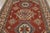 2020s Kazak Rug 4'5'' X 5'6'' Red Wool Tribal Geometric Hand-Knotted Oriental Carpet For Sale - Image 5 of 12