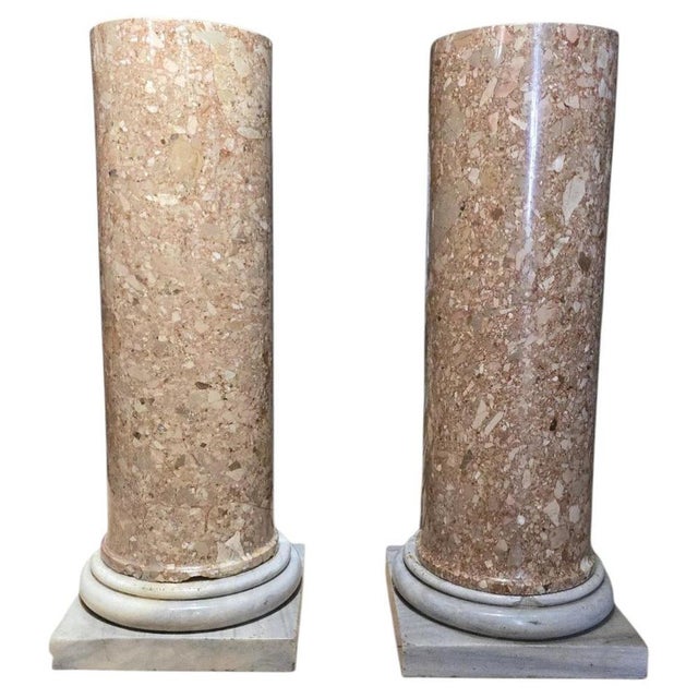 Breccia Marble Columns, 1780s, Set of 2 For Sale - Image 12 of 12