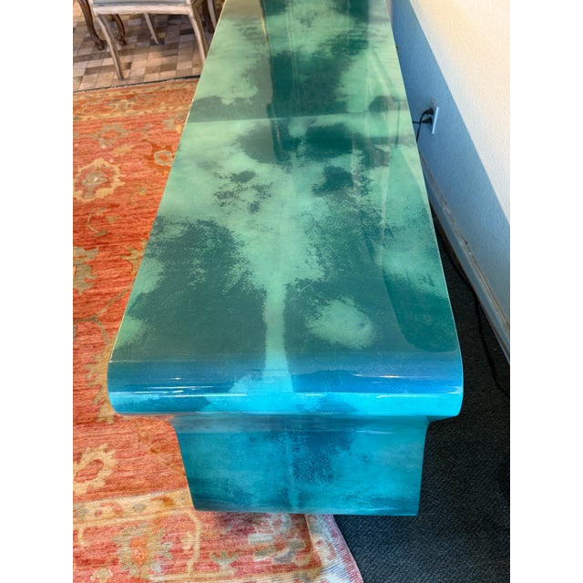 Julian Chichester Deneuve Teal Cabinet For Sale - Image 9 of 11