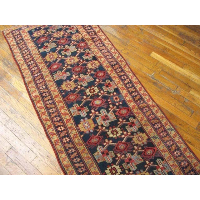 19th Century 19th Century W. Persian Kurdish Carpet ( 2'6" x 16' - 76 x 488 ) For Sale - Image 5 of 10