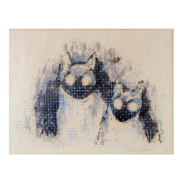 Mid Century Marion Gatrell Modernist Siamese Cats For Sale