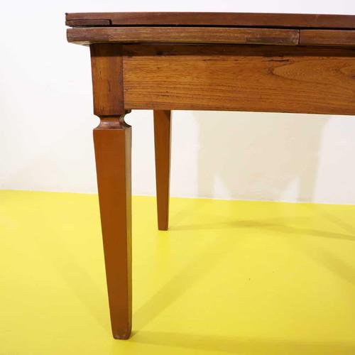 Extendable Shooting Table in Wood with Side Extensions | Chairish