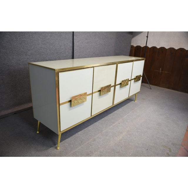 Sideboard with White Murano Glass from Justfurnituress SRL For Sale - Image 10 of 13
