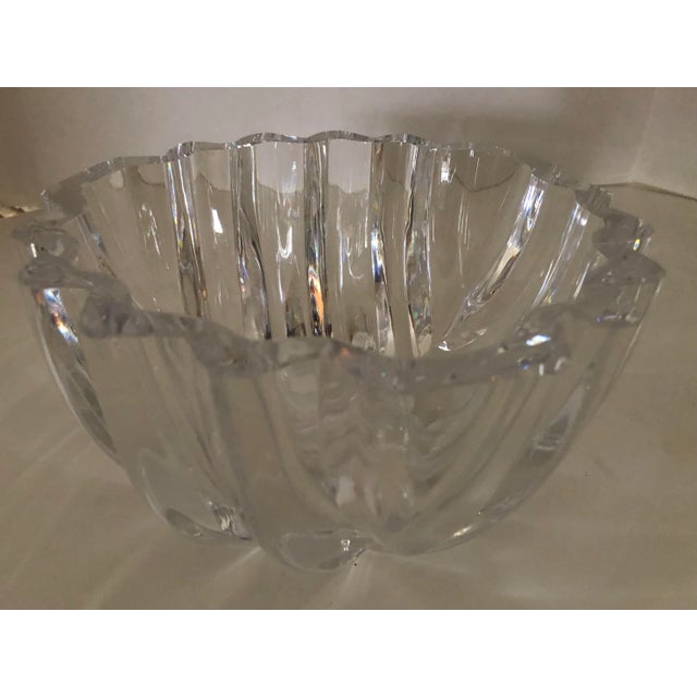 Glass Vintage Orrefors of Sweden Isabella Crystal Bowl For Sale - Image 7 of 9