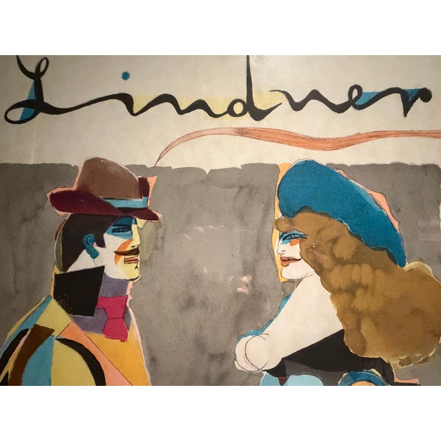 Richard Lindner 1977 Original Richard Lindner Galerie Maeght Exhibition Poster For Sale - Image 4 of 5