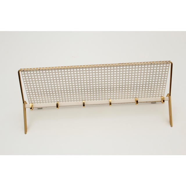 Mid-Century Wall Coat Rack in Perforated Metal, 1950s For Sale - Image 12 of 18