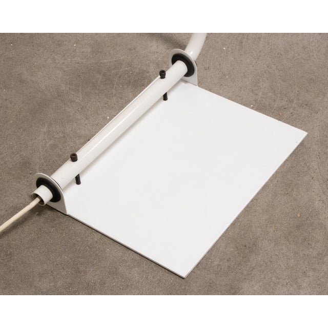 White Vintage Postmodern Floor Lamp by Ron Rezek For Sale - Image 8 of 9