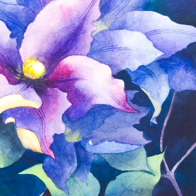 Leatherflower and Clematis Vines - Tomoko Parry, C. 1990s For Sale - Image 4 of 10
