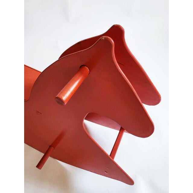 Mid-Century Modern Sculptural Swiss Rocking Horse, 1960s For Sale - Image 6 of 8