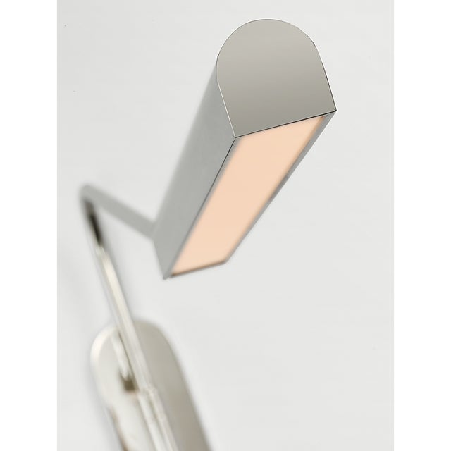Modern Ian K. Fowler for Visual Comfort Signature Austin Large Articulating Wall Light in Polished Nickel For Sale - Image 3 of 7