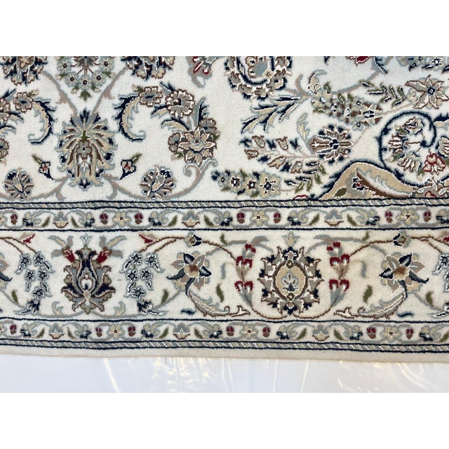 Persian Silk and Wool Nain Rug , 5'10" X 9'1" For Sale - Image 3 of 5