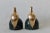 Italian Decorative Brass Egret on Solid Deep Green Marble Bookends-A Pair For Sale - Image 9 of 11