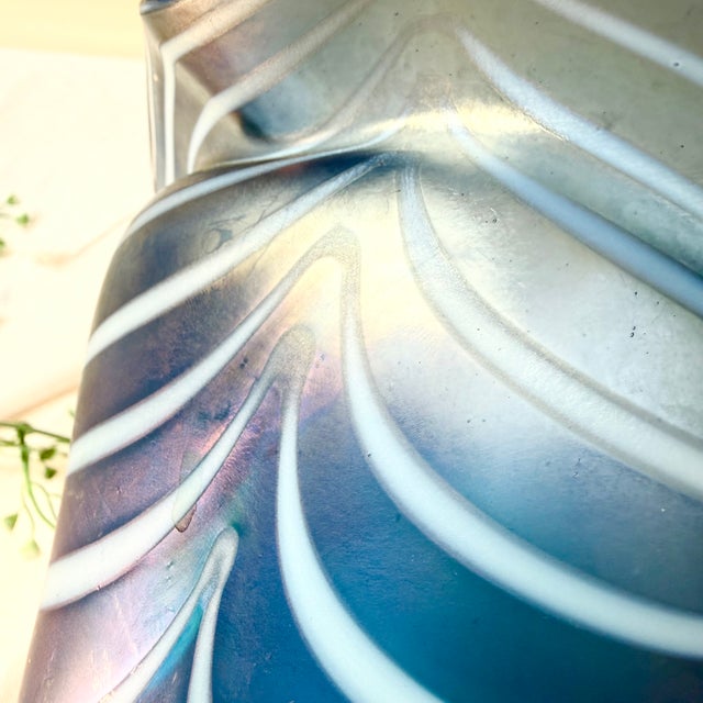 Vintage Mermaid Swirl Vase in Glass, 1970s For Sale - Image 4 of 18