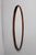 Mid-Century Italian Oval Teak Wall Mirror, 1980s For Sale - Image 3 of 10