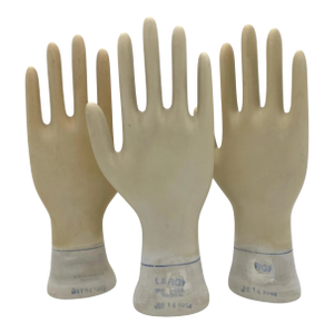 Set of Three Vintage American Industrial Figural Porcelain Glove Molds