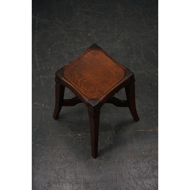 Art Nouveau Stool, 1910s For Sale - Image 10 of 15