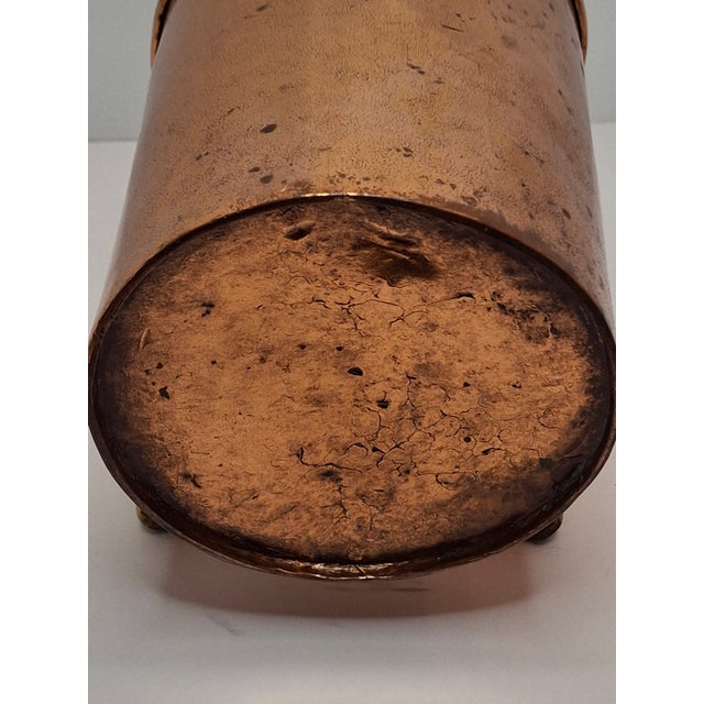 Antique 19th C Eastern European Copper Netilat Yadayim Ritual Washing Cup - Judaica For Sale - Image 4 of 14