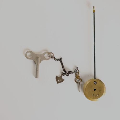 Triptych Clock in Gilded Bronze and Porcelain For Sale - Image 11 of 16