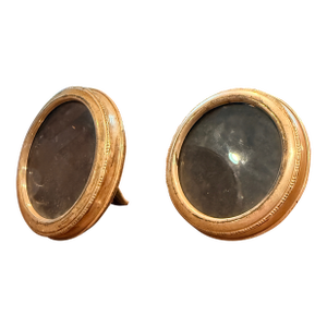 Charming Pair of Vintage Frames. Their Petite Scale Makes Them Ideal for Displaying Cherished Photographs, Silhouette Portraits Etc.