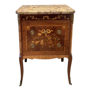 Antique Dutch Marquetry Commode Chest