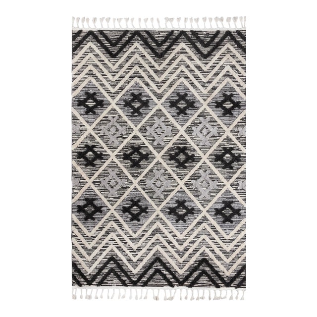 Momeni Odessa Elianna Black 5'3" X 7'6" Area Rug For Sale