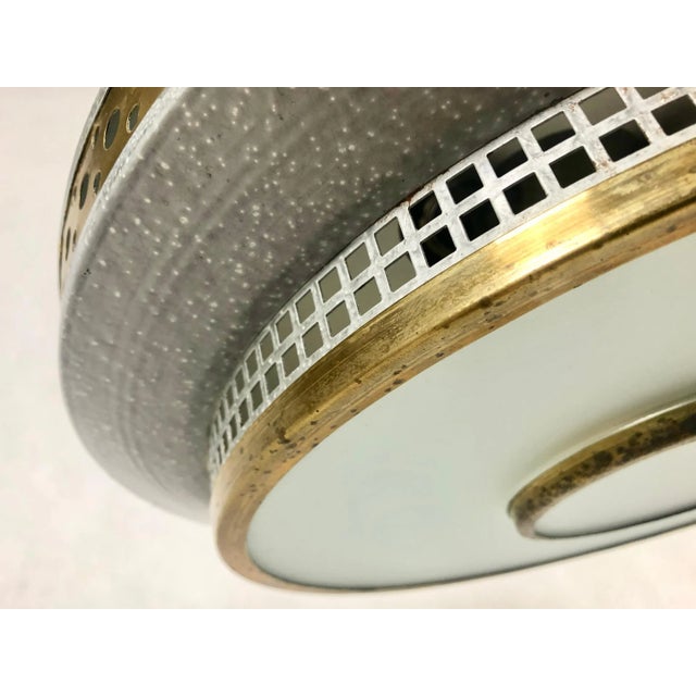 Metal Space Age Ufo Pendant Lamp by Ludib Bratislava, 1950s For Sale - Image 7 of 11