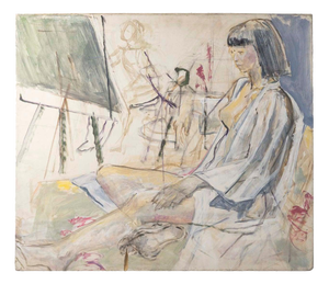 Nude Model, 20th Century, Watercolor on Paper