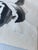 Black Vintage Ink Wash Painting of Pandas by j.p. Gaston, Sumi-E Style on Rice Paper, Signed. For Sale - Image 8 of 11