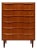 Vintage Danish Mid-Century Six Drawer Dresser in Teak For Sale