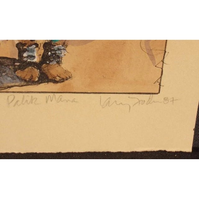 Impressionist Larry Fodor "Palik Mana" Signed Numbered Lithograph Artwork For Sale - Image 3 of 5