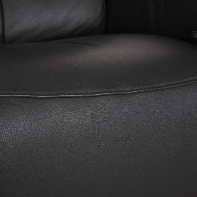 Dark Grey Leather Varia Two-Seater with Manual Function from Mondo For Sale - Image 11 of 17