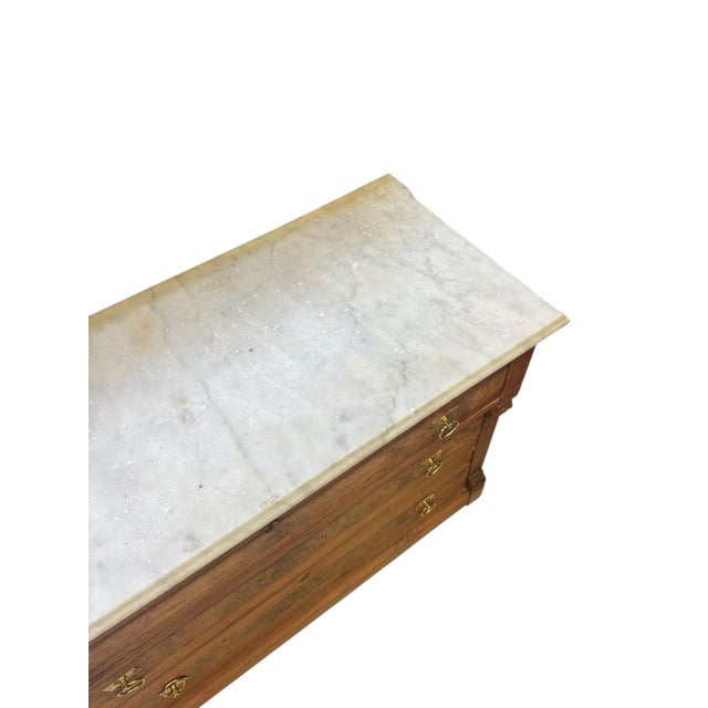 Antique Marble Topped French Provincial Sideboard For Sale - Image 17 of 18