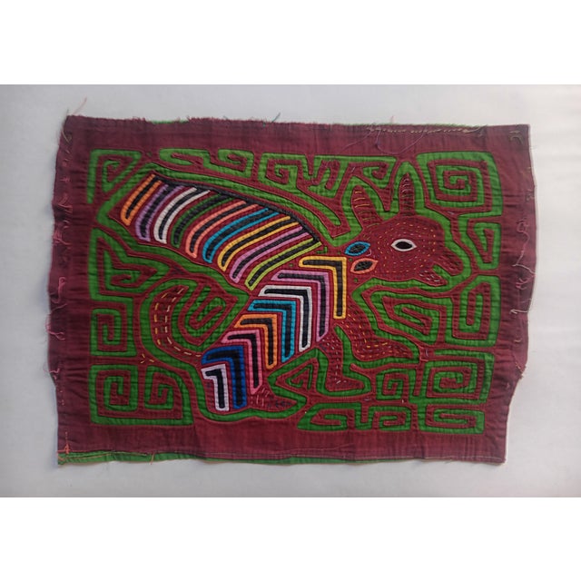 Mola Fabric by Cuna Indians from San Blas Island, Panama, 1970s For Sale - Image 3 of 3