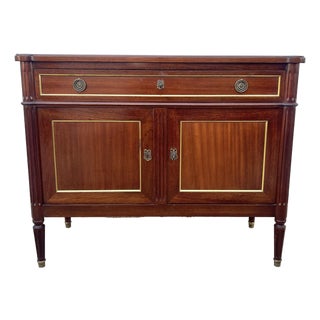 French 19th Century Louis XVI Mahogany Two Door Buffet For Sale