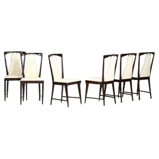 Mid-Century Chairs Attributed to Osvaldo Borsani, 1950s, Set of 6 For Sale