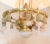 An extraordinary beautiful antique ceiling chandelier, historical style, classical revival. Chandelier with ribbed...