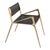 Metal "Tmlss" Chair, With Bronze and Tailor Made Woven Leather For Sale - Image 7 of 8