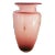 1980s Dusty Rose Art Glass Ombré Vase For Sale