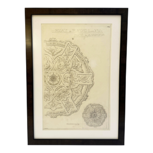 Mid-20th Century Original Maison Jansen Architectural Detail Pencil Drawing