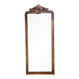 19th C. French Louis XVI Giltwood Mirror For Sale