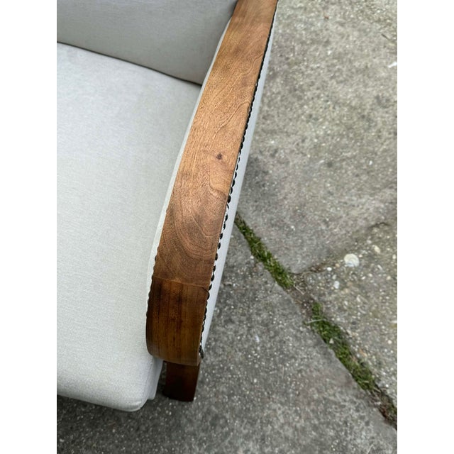 Vintage Art Deco Hungarian Armchair, 1930s For Sale - Image 4 of 9