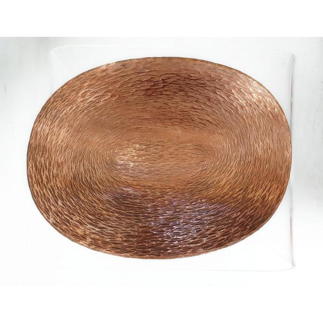 Mid-Century Modern Copper Fruit Bowl, Italy, 1950s For Sale - Image 4 of 9